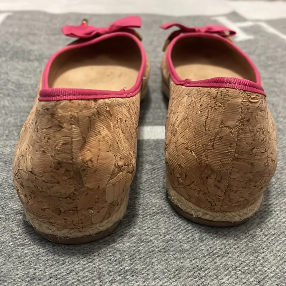 Kate Spade Valerie Pink Bow Flats Preppy Coquette Summer Coastal Minimalist